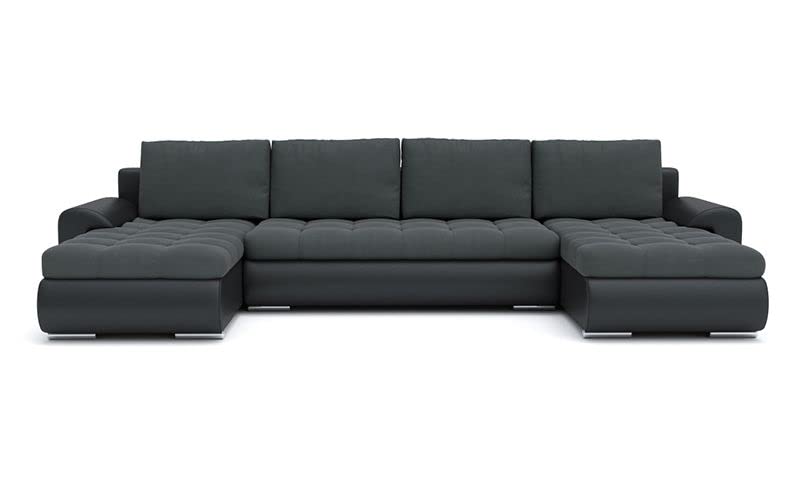 Sofini Ecksofa Tokio III mit Schlaffunktion! Best ECKSOFA! Couch mit Bettkästen! Best! (Jasmine 96 + Soft 11), Länge: 296 cm, Breite: 160 cm, Höhe: 85 cm